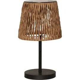 PARFORCE TRADITIONAL HUNTING Solarleuchte Rattan 48,0 cm inkl. Dämmerungssensor Braun/Schwarz