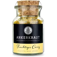 Ankerkraut Fruchtiges Curry Gewürz, 70g im Korkenglas, frisch-lecker Pulver für Masala Indien Style, passt zu Fleisch, Fisch, Gemüse, Reis, Ohne Geschmacksverstärker in Premium Qualität