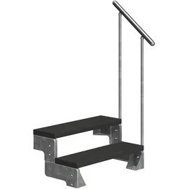 DOLLE Außentreppe Gardentop 36-44 cm Aluminium