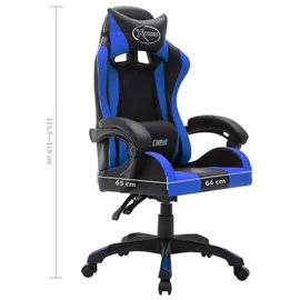 vidaXL Gaming Chair mit RGB LED-Leuchten balu/schwarz (287996)