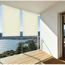 Home & Garden Sonnenschutz Rollo Aussenrollo Sichtschutz Balkon creme 100x230cm 302660114-VH
