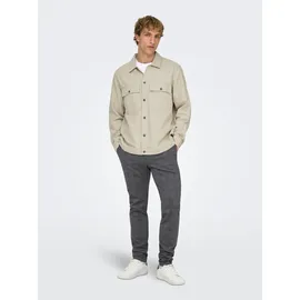 Only & Sons ONSMARK Slim Check Chinos Schwarz 29 34