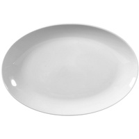 Seltmann Weiden Geschirr-Set Platte oval 31 cm Rondo weiss uni 7 von Seltmann Weiden, Porzellan