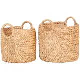 House Nordic Aufbewahrungskorb Passo 30 x 35 cm braun