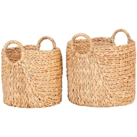 House Nordic Aufbewahrungskorb Passo 30 x 35 cm braun