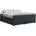 Boxbett 180/200 Dunkelgrau Struktur H3