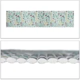 Relaxdays Weichschaummatte, Badezimmer Beige,Weiß,Türkis