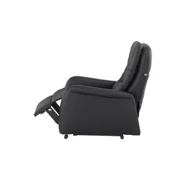 Hukla Relaxsessel Tobias Leder 75 x 102 x 88 cm Schwarz elektrisch