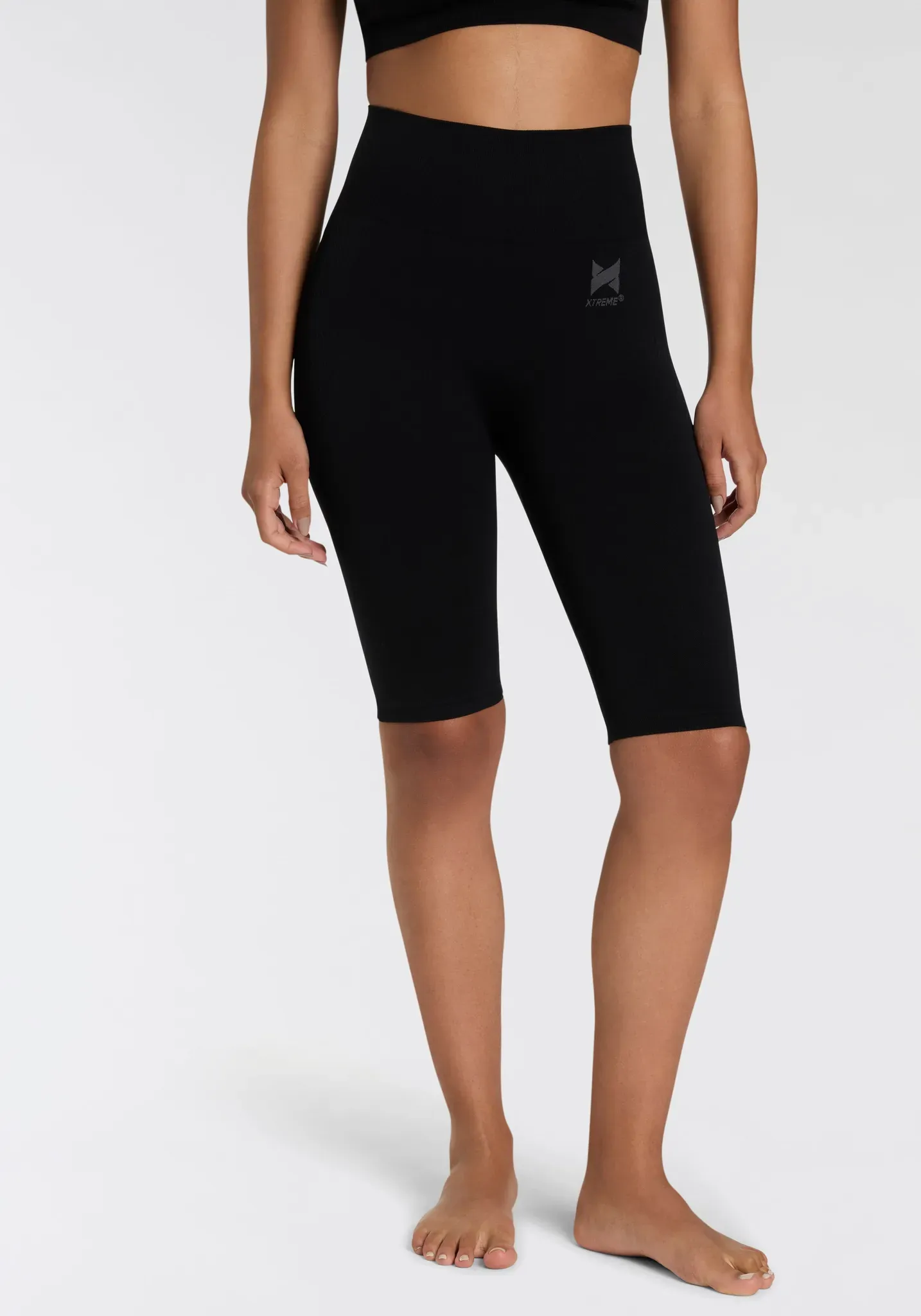 Sporthose XTREME SOCKSWEAR, Damen, Gr. XL, N-Gr, schwarz, Obermaterial: 92% Polyamid, 8% Elasthan, unifarben, eng kniefrei, Hosen Sporthose, Radlershorts mit nahtlosem Design