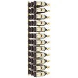 vidaXL Wand-Weinregal für 36 Flaschen Golden Eisen