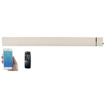 Semptec IR-Keramik-Dunkelheizstrahler mit WLAN, App, Timer, 3100 W, IP65, weiß