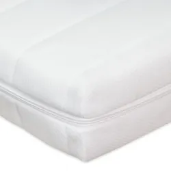 Sleepneo Matratze 90x200 mit rundum Trittkante, Höhe ca. 11cm, Bezug waschbar, CertiPUR