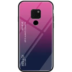 Handy Tasche für Huawei Mate 20 X Gradient Case Schutz Hülle Bumper Cover Pink