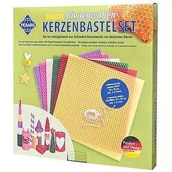 Bienenwachs Kerzen-Bastel-Set bunt, 6 Farben