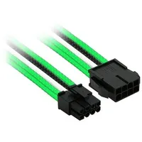 Nanoxia 8-Pin PCIe Verlängerung 30cm, single grün/weiß/schwarz (NX8PE3EGWS)