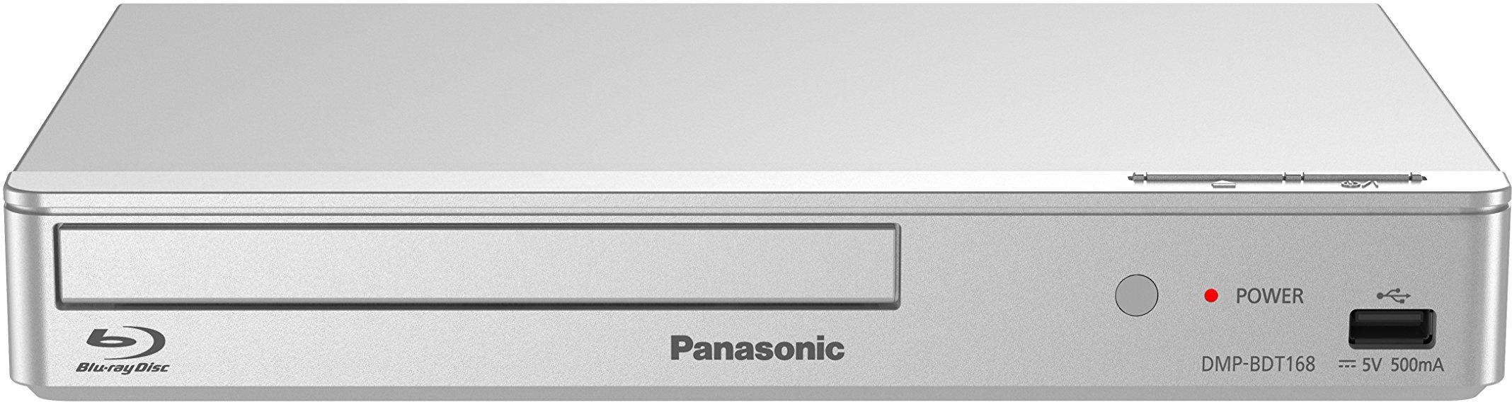 Panasonic DMP-BDT168EG Kompakter 3D Blu-ray Player (Full HD Upscaling, Internet Apps, LAN-Anschluss, USB, MKV-Playback) silber