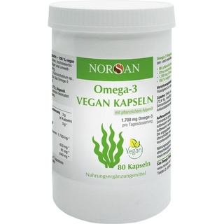 NORSAN Omega-3 1.700 mg Vegan Kapseln 80 St.