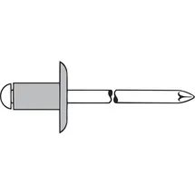Gesipa Blindniet Alu Grosskopf K16 4,8 x 12 mm 250 Stück