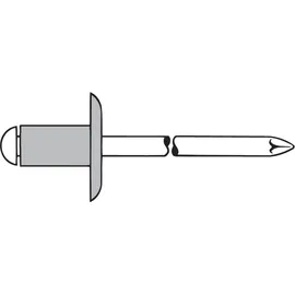 Gesipa Blindniet Alu Grosskopf K16 4,8 x 12 mm 250 Stück