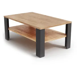 Vicco Couchtisch Anthrazit Sandeiche 100 x 60 cm