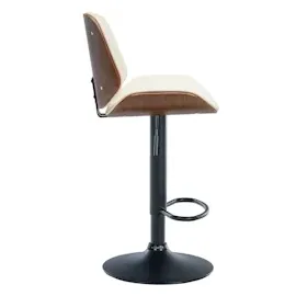 CLP 2er Set Barhocker Nova I Kunstleder-Bezug I Höhenverstellbarer Barstuhl