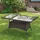 Outsunny Gartentisch 150 x 85 x 74 cm Braun/Schwarz