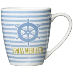 Ritzenhoff & Breker Ritzenhoff Ahoi Kaffeebecher Etwas Meer Blau 360ml Porzellan
