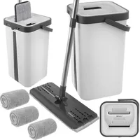 ruhhy Bodenwischer Wischmopp Set grau