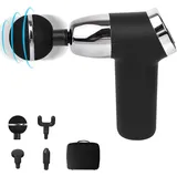 AsVIVA MGN2_BLACK Physiovibe S Massage Gun mit 4 Aufsätzen