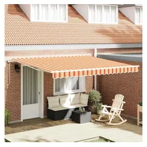 vidaXL Einziehbare Markise 400 x 300 cm gelb