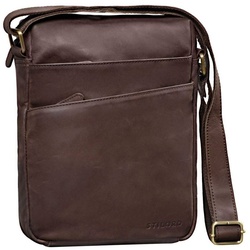 STILORD Messenger Bag „Pia“ Vintage Umhängetasche Damen Leder braun