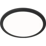 QAZQA Moderne Deckenleuchte schwarz 40cm inkl. LED 3-Stufen-dimmbar IP44 - Steve