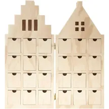 Rico Design Adventskalender Haus aufklappbar 46,5x51 cm