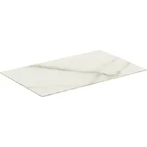 Ideal Standard Conca Keramik-Waschtisch-Platte T4344DH Ausladung 37cm, 60 x 37,3 x 0,6 cm, Mamor Calacatta