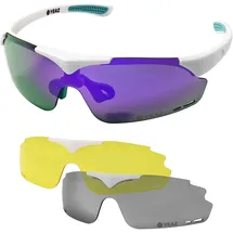 YEAZ Damen, Sportbrille, Sunup (Weiss, Lila), Weiss