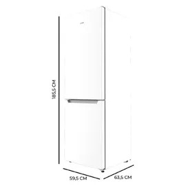 Cecotec Bolero Coolmarket Combi 322 Kühl-Gefrierkombination (322 l, 1850 mm hoch, White)