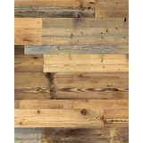 wodewa P180 Wandverkleidung Holz Altholz Kiefer Wandpaneele Echtholz Holzwand Wohnzimmer innen antik Holzwandverkleidung Holzpaneel Antikholz