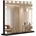 deluke Schminkspiegel DORA Licht 80x3x62cm Holz Schwarz Hollywood Speigel Kosmetikspiegel Make-Up-Spiegel