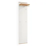 XXXLutz Garderobenpaneel - Weiß, , Holzwerkstoff,Hartholz , Maße cm, B: 42 H: 183 T: 27.0