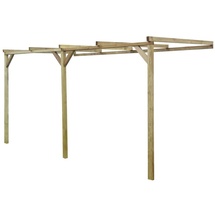vidaXL Pergola 2 x 4 x 2,2 m braun