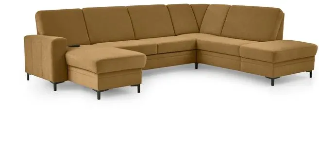 ComfortPlan Wohnlandschaft Canada Stoff Gelb Curry