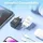 Vention 1-Port USB-C GaN Charger (20W) with USB-C to Lightning Cable (1M) EU-Plug White