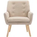 vente-unique Sessel OSIMO Polyester 65 x 79 x 68 cm Beige