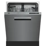 Beko BDDN25530X Einbau-Geschirrspüler (unterbaufähig, 598 mm breit, Edelstahl)