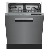 Beko BDDN25530X Einbau-Geschirrspüler (unterbaufähig, 598 mm breit, Edelstahl)