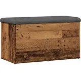 vidaXL - Sitzbank mit Stauraum Altholz-Optik 82x42x45 cm Holzwerkstoff