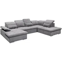 ed-lifestyle ED Lifestyle Wayne U Sofa 3-teilig Holzwerkstoff/Nosag - Braun