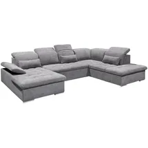 ed-lifestyle ED Lifestyle Wayne U Sofa 3-teilig Holzwerkstoff/Nosag - Braun
