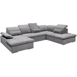 ed-lifestyle ED Lifestyle Wayne U Sofa 3-teilig Holzwerkstoff/Nosag - Braun