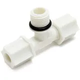 Naturewater Jaco T Fitting V2 Schlauch mit 2x 6,35 mm Anschluss 1/4 12,7 mm Außengewinde 1/2 für Trinkwasser Ultrafiltration Mikrofilter Umkehrosmose